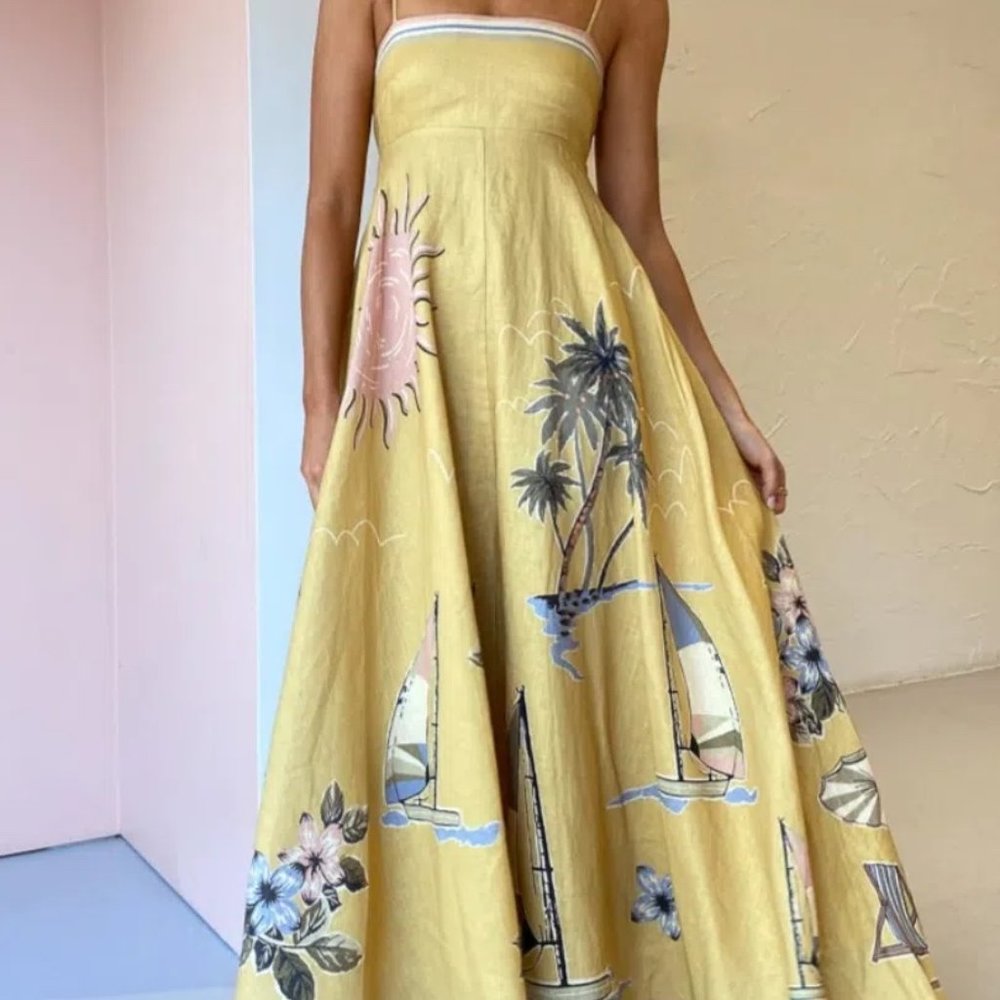 ALEMAIS SUNSET SHADES SUNDRESS SAND [US SIZE 6]